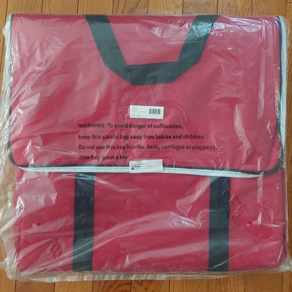 #1 Original Winware XXL Heavy Duty Pizza Food Delivery Bag 6*XLRed Messenger Bag - Picture 16 of 16